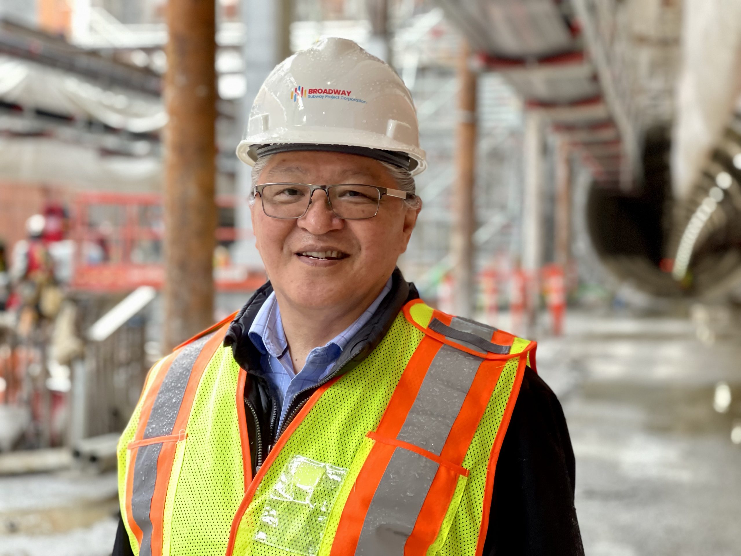An image of Chief White Landscape smiling