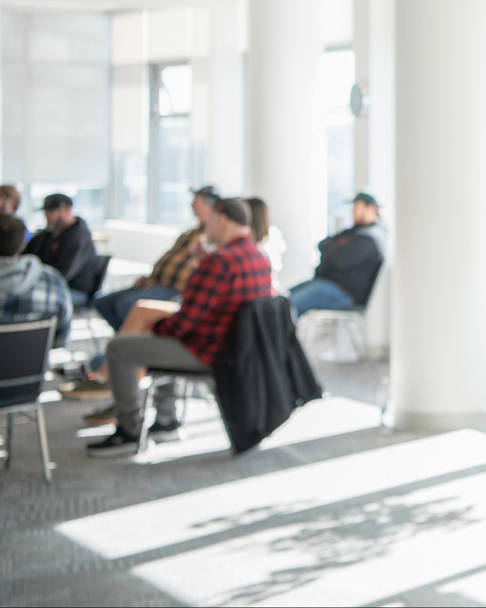 An image of an onsite meeting